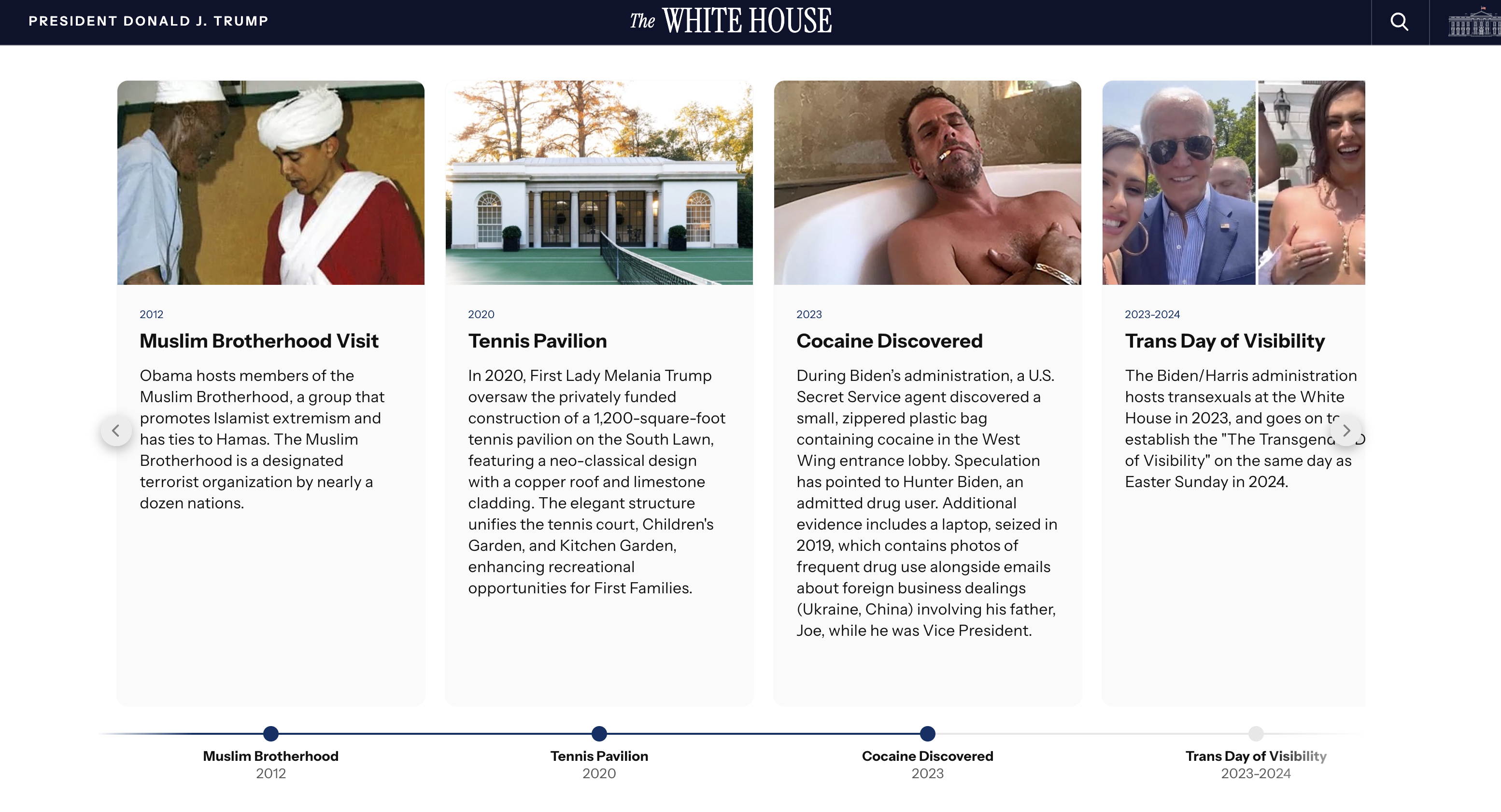 White House Website Attacks Trump’s Political Opponents In Attempt To Justify East Wing Destruction