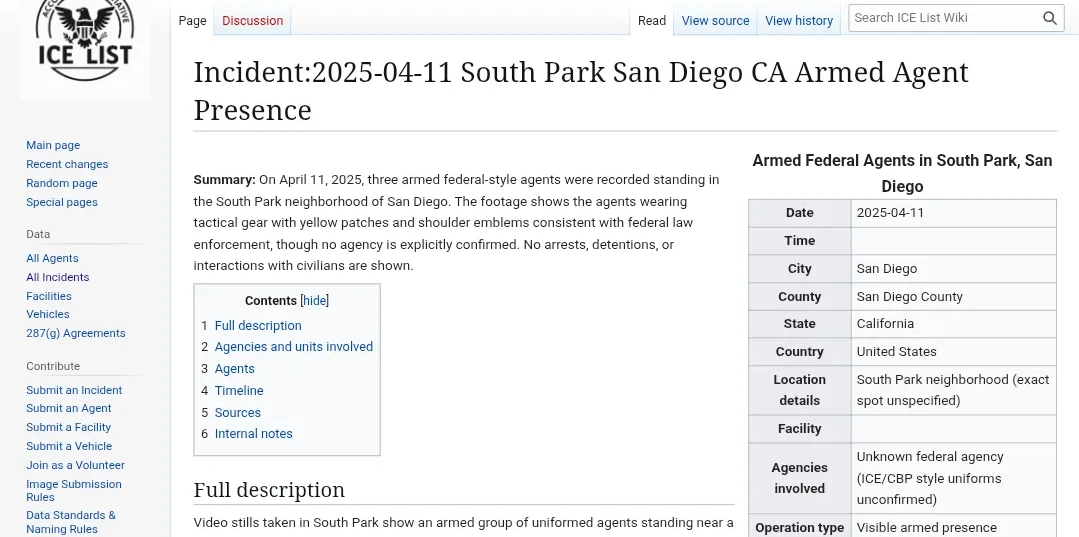 We’re Building the Wikipedia of ICE Activity, Crimes and Identities