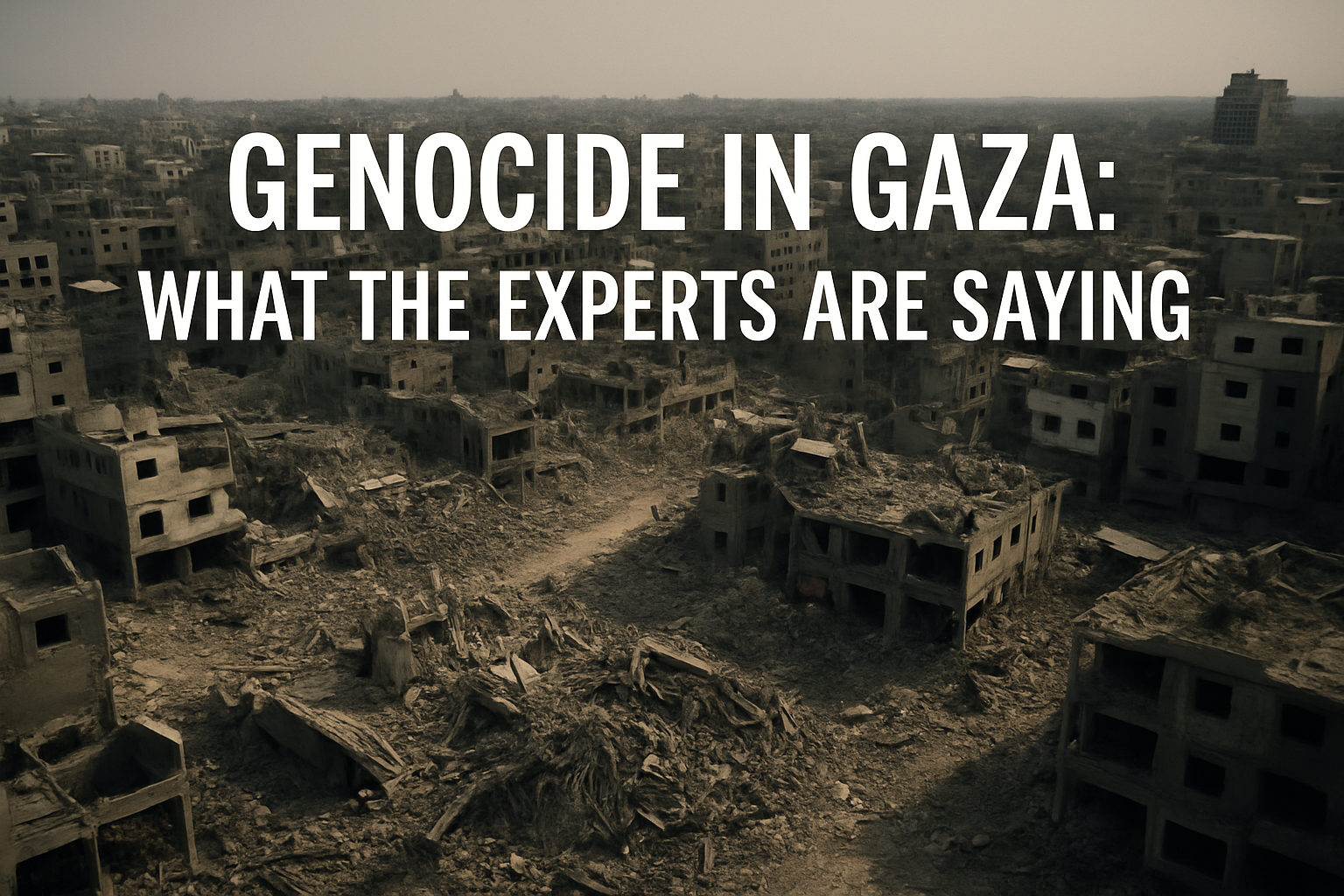 Genocide In Gaza: What the Experts Are Saying