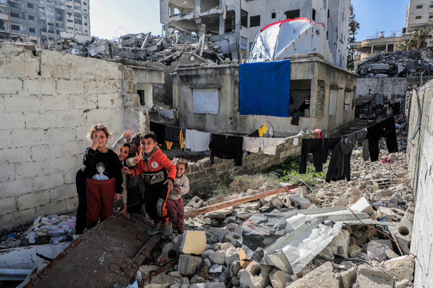 Israel Kills Six Palestinians in Gaza and Burns a Displacement Camp